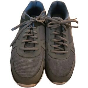 Men's Sketchers Lite Weight Tie Sneakers shoes gray/blue size 11